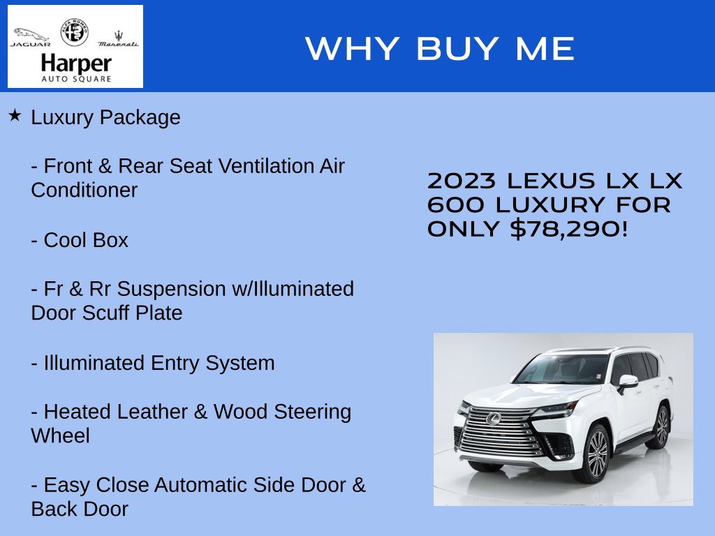 Used 2023 Lexus LX 600 Luxury SUV