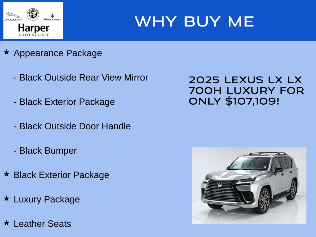 Used 2025 Lexus LX 700h Luxury SUV