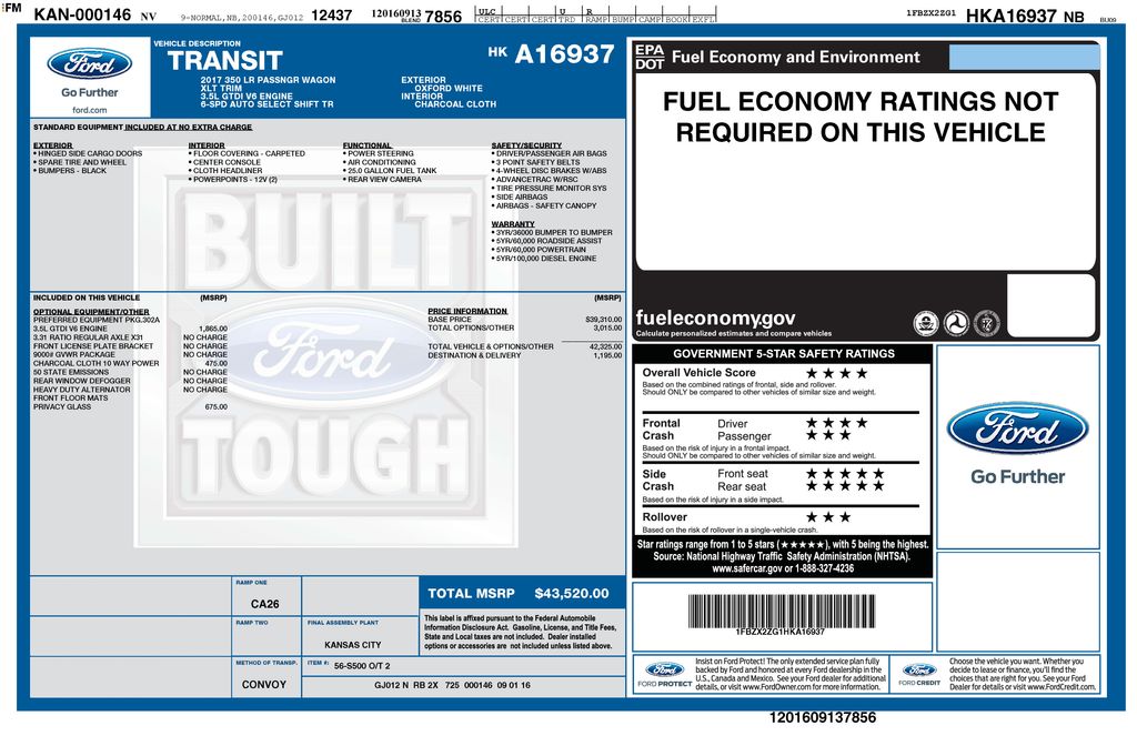 2017 Ford Transit Wagon