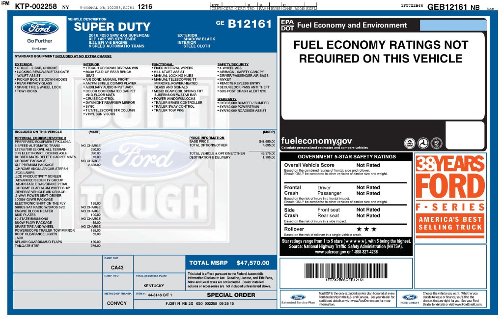 2016 Ford F-250 Super Duty