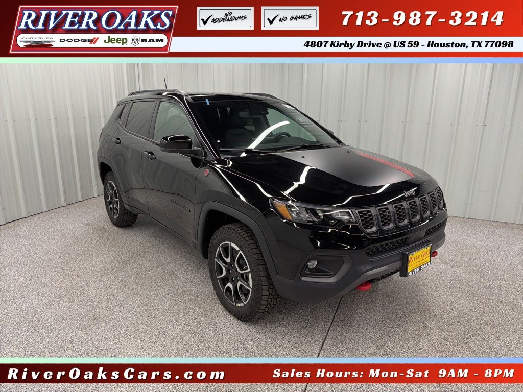 New 2026 Jeep Compass Trailhawk Sport Utility for Sale in Houston, TX at River Oaks Chrysler Jeep Dodge Ram