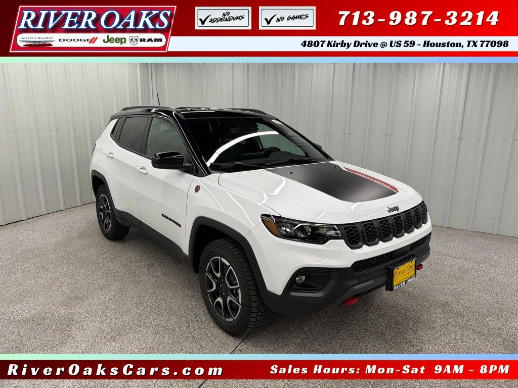New 2026 Jeep Compass Trailhawk Sport Utility for Sale in Houston, TX at River Oaks Chrysler Jeep Dodge Ram