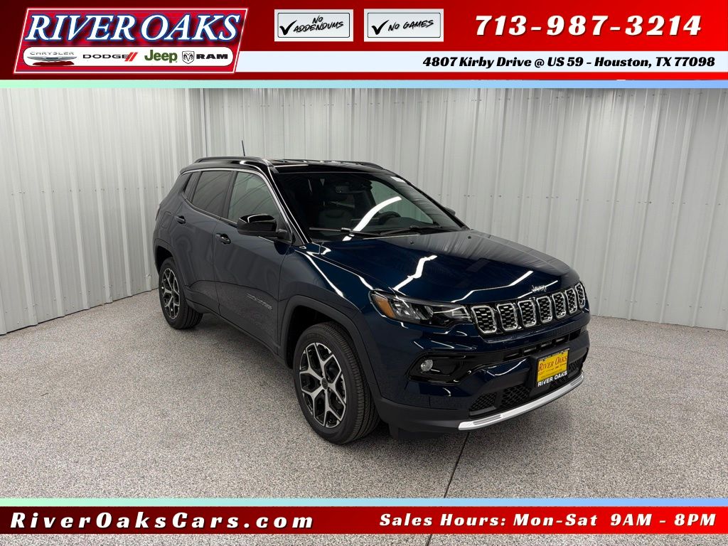 New 2026 Jeep Compass Limited Sport Utility for Sale in Houston, TX at River Oaks Chrysler Jeep Dodge Ram
