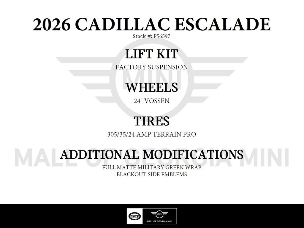Used 2026 CADILLAC Escalade 4WD Platinum Sport SUV