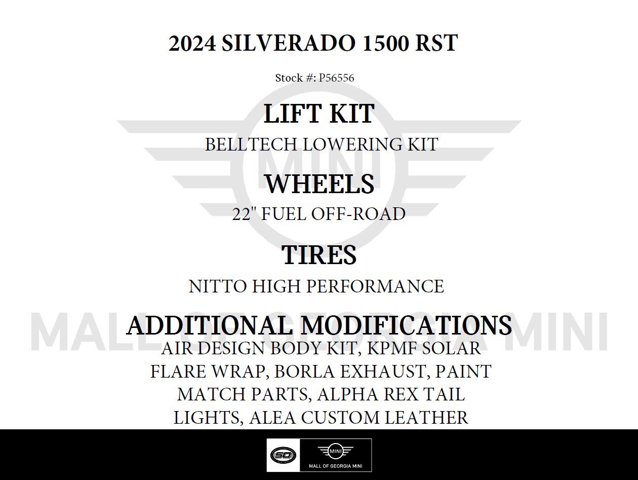 Used 2024 Chevrolet Silverado 1500 RST Pickup