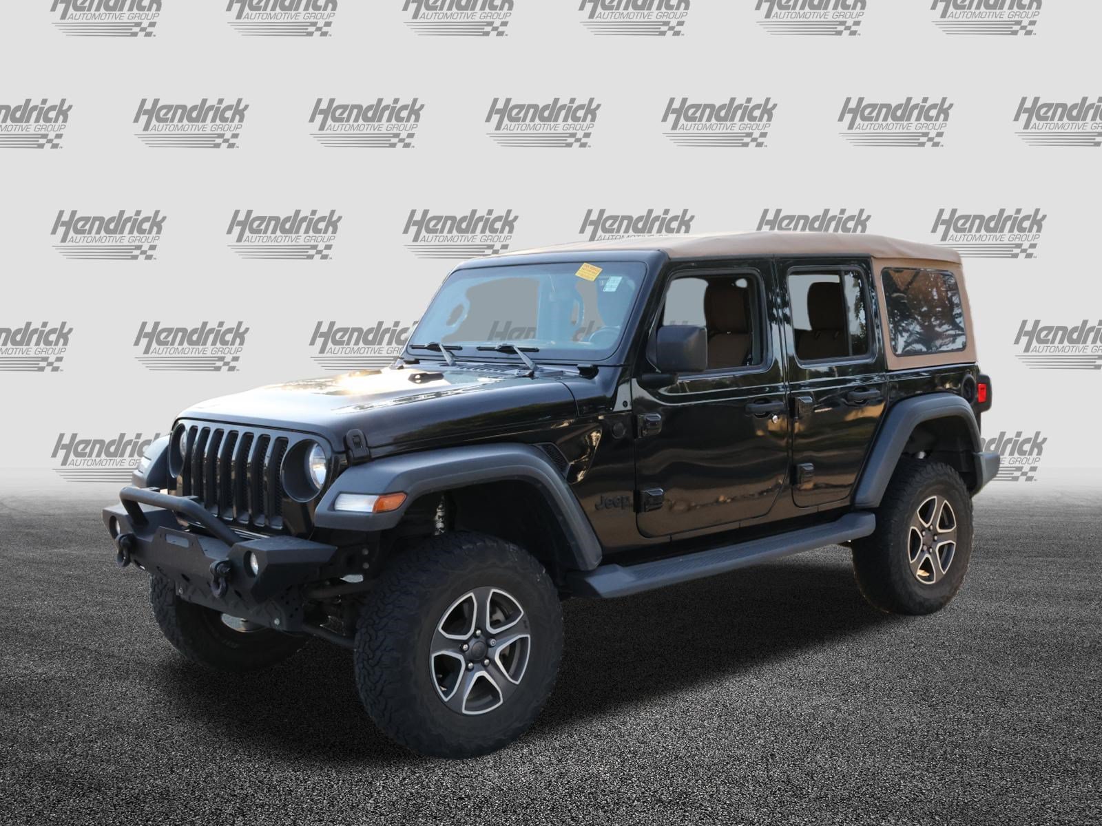 Used 2020 Jeep Wrangler Unlimited Black and Tan SUV