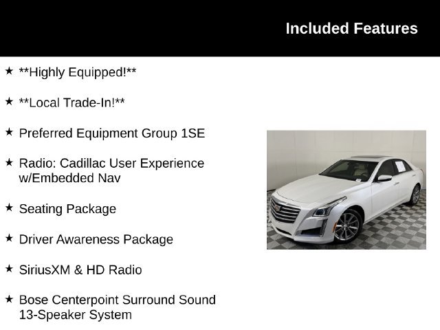 Used 2019 CADILLAC CTS Luxury RWD Car