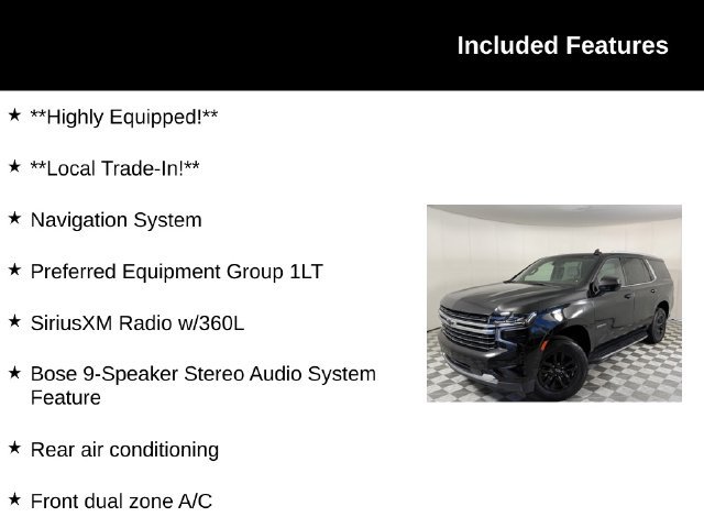 Used 2022 Chevrolet Tahoe LT SUV