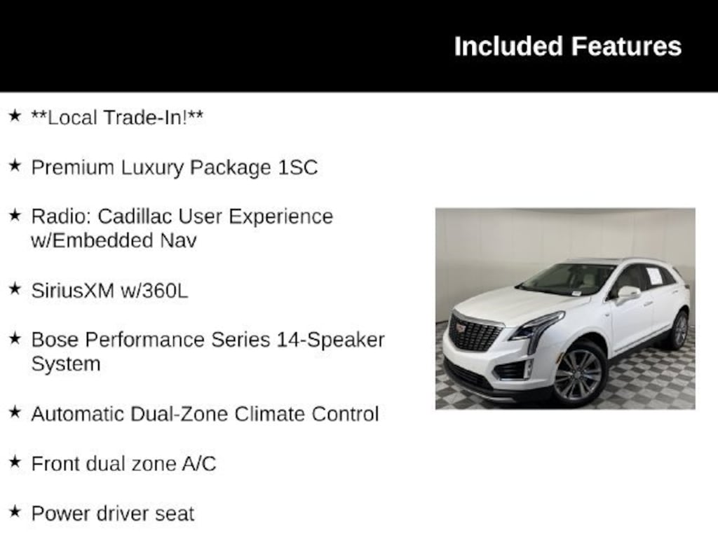 Certified 2024 CADILLAC XT5 Premium Luxury SUV