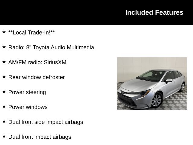 Used 2024 Toyota Corolla LE Sedan