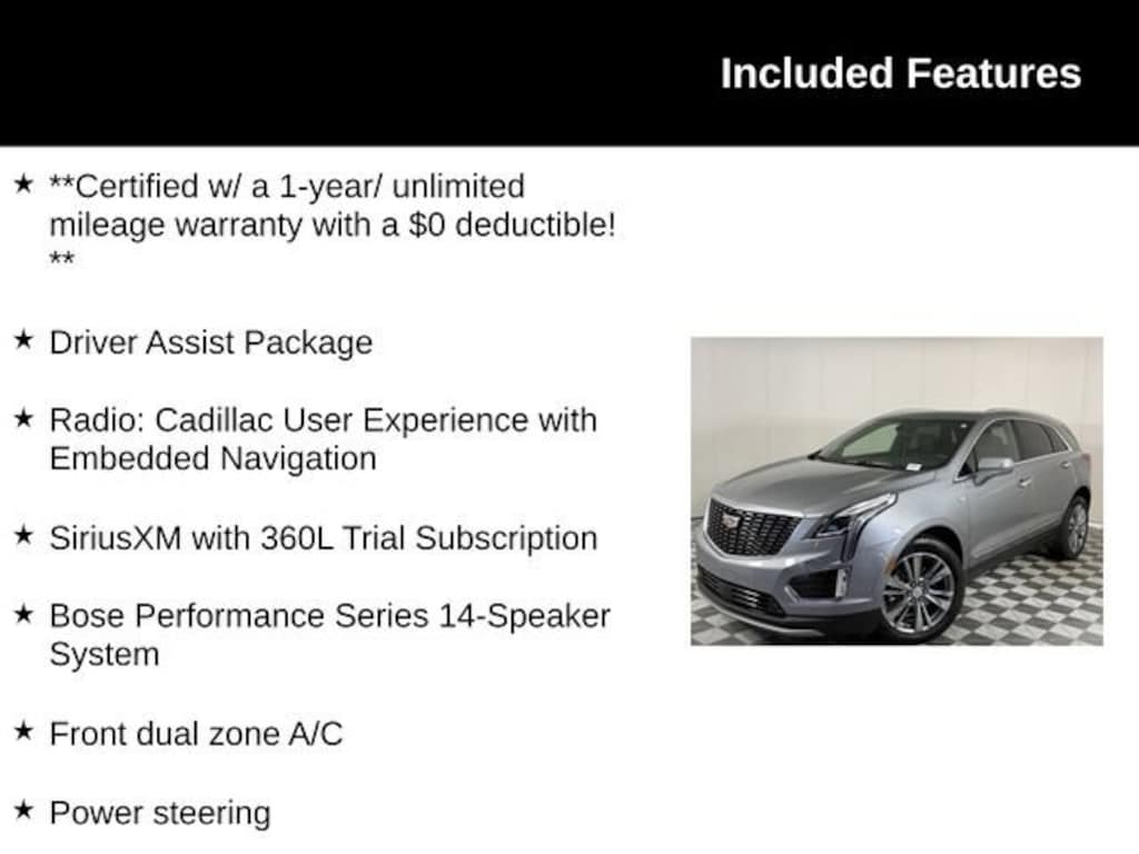 Certified 2026 CADILLAC XT5 Premium Luxury SUV