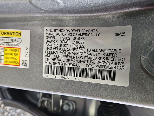 2026 Honda Civic Hatchback Sport - Photo 23