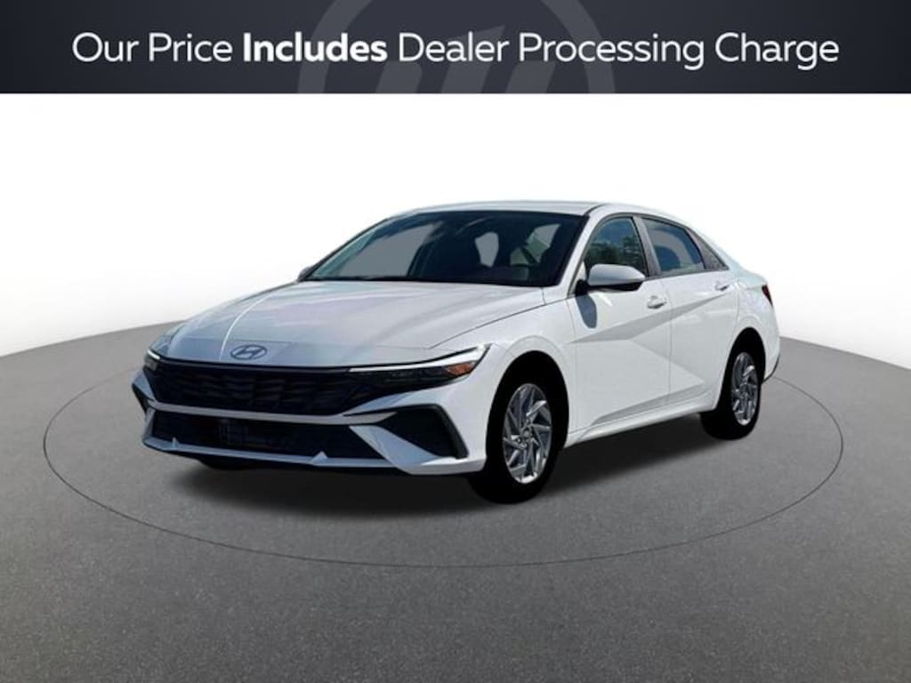 New 2026 Hyundai Elantra Hybrid Blue Sedan
