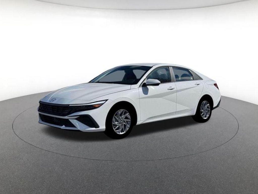 New 2026 Hyundai Elantra Hybrid Blue Sedan