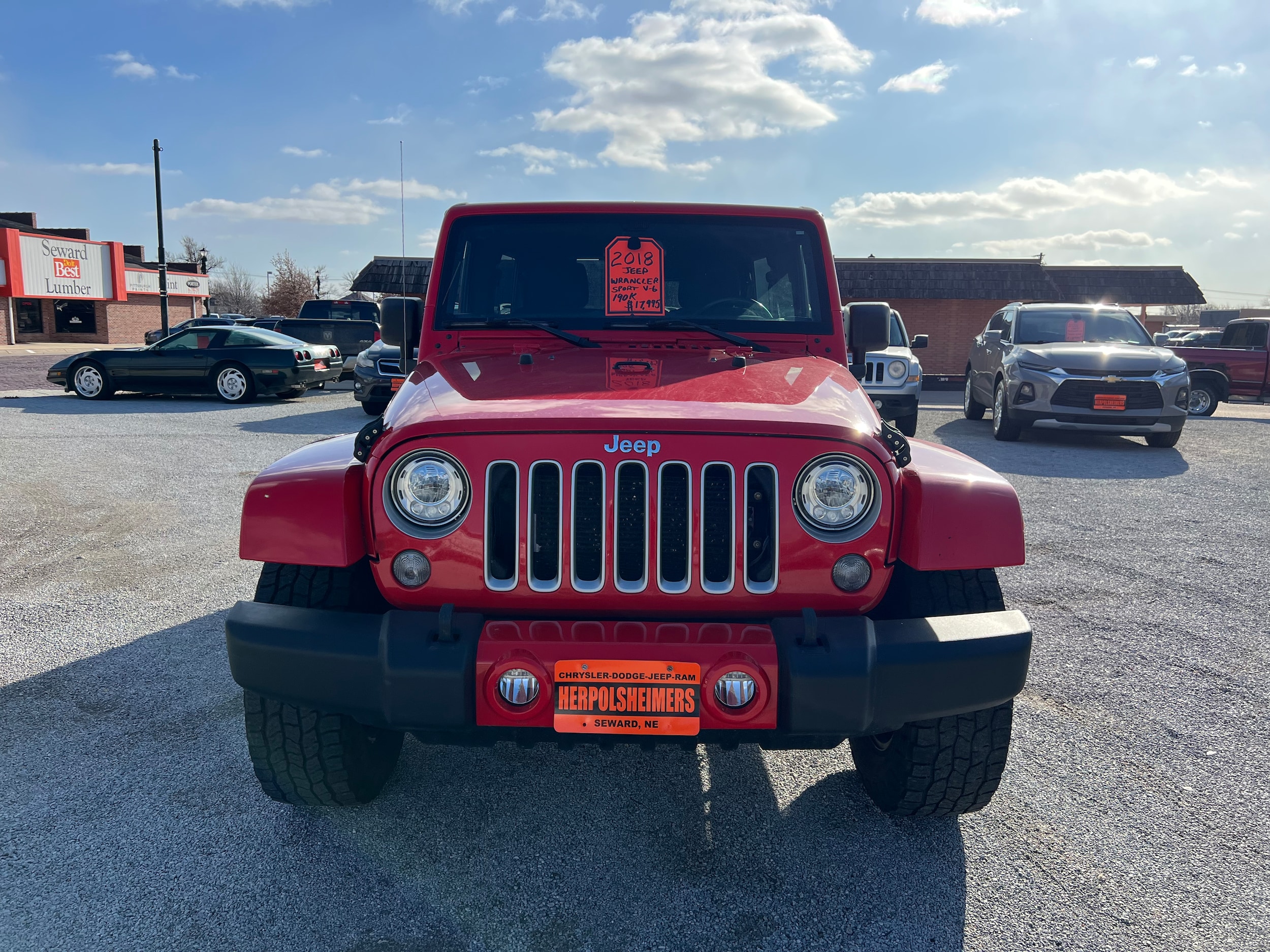 Used 2018 Jeep Wrangler JK Unlimited Sahara with VIN 1C4BJWEG8JL936852 for sale in Seward, NE