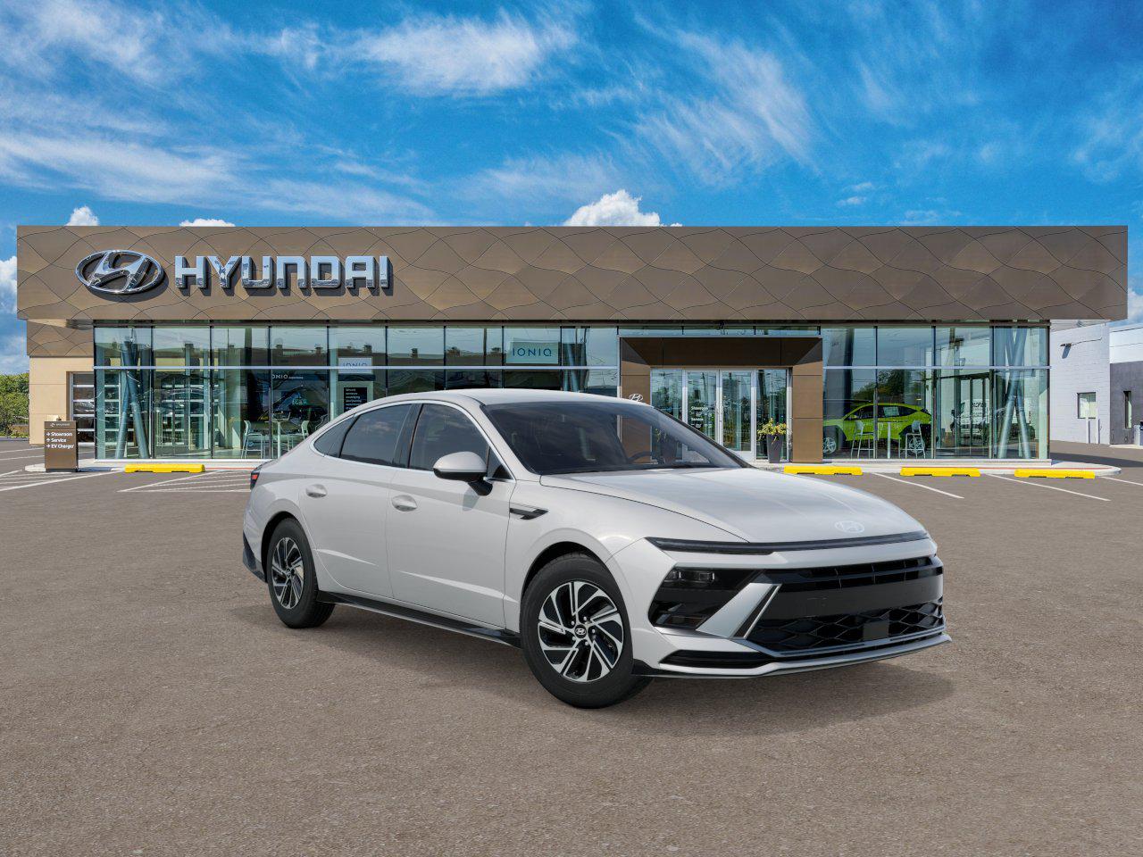 New 2026 Hyundai Sonata Hybrid Blue Sedan