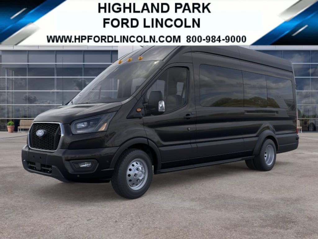 New 2026 Ford Transit Commercial Passenger Van XLT Wagon High Roof HD Ext. Van