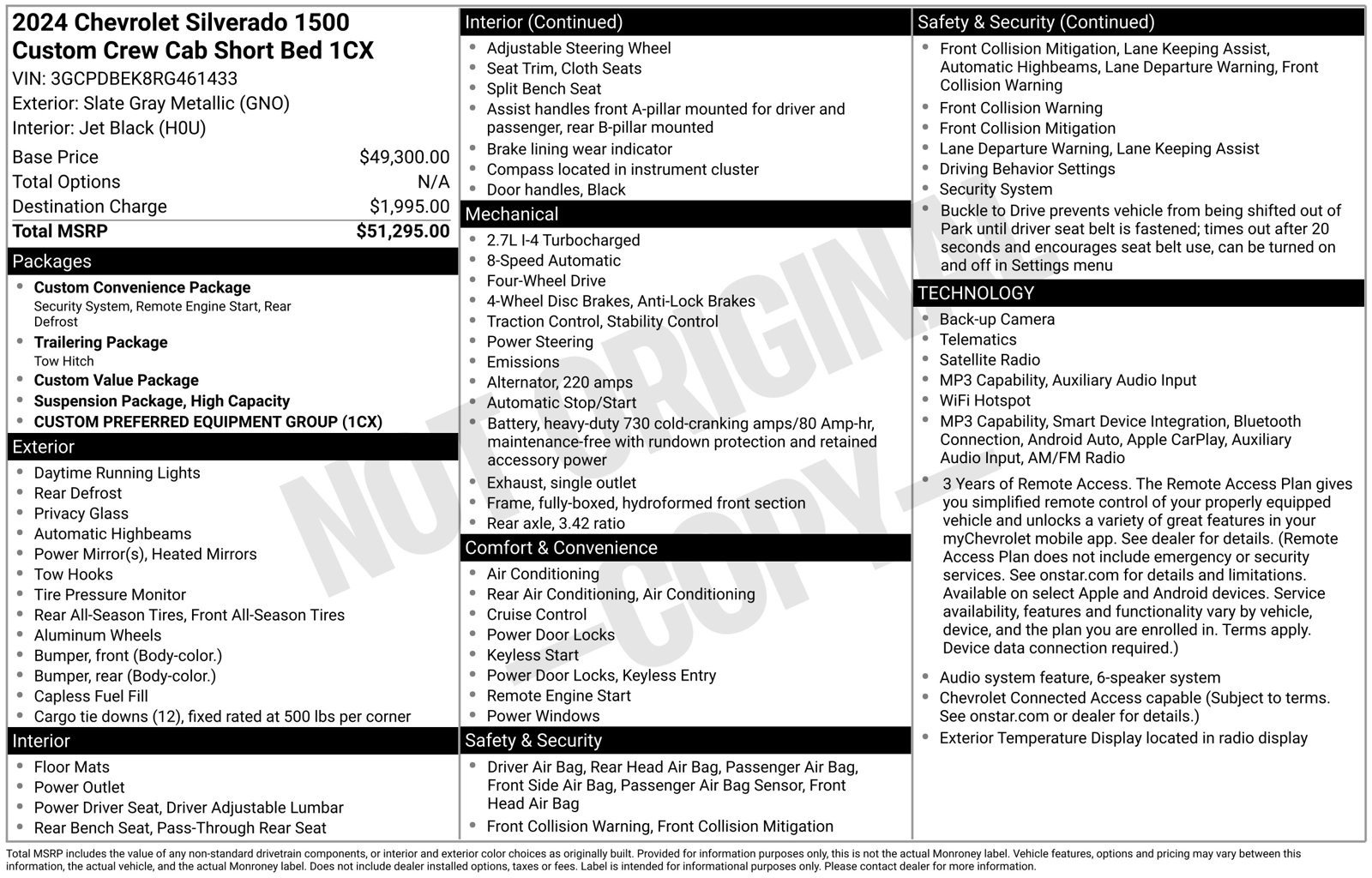 Used 2024 Chevrolet Silverado 1500 Custom Truck