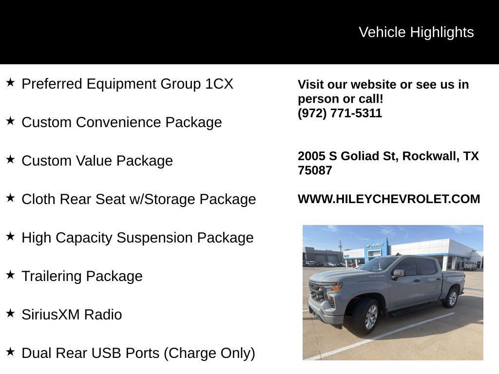 Used 2024 Chevrolet Silverado 1500 Custom Truck