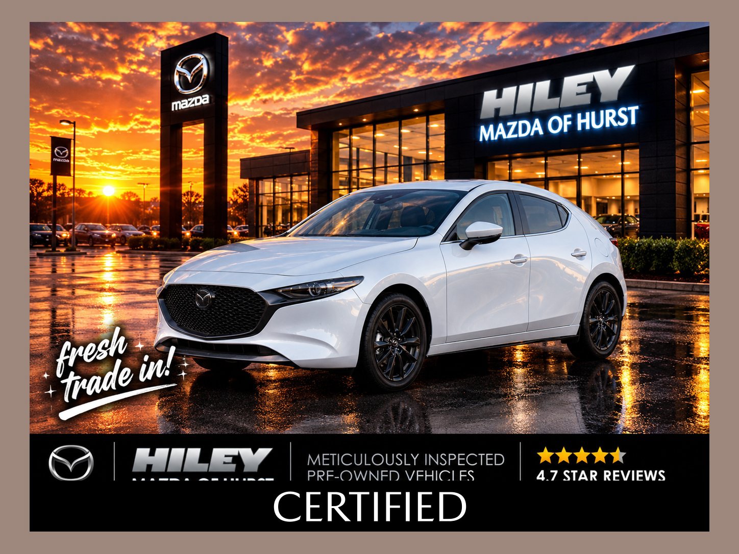 Certified 2024 Mazda Mazda3 2.5 Turbo Premium Plus Package Hatchback