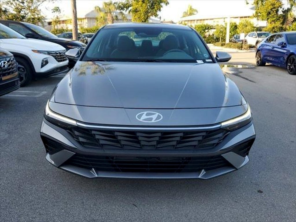 Certified 2024 Hyundai Elantra Hybrid Blue Sedan
