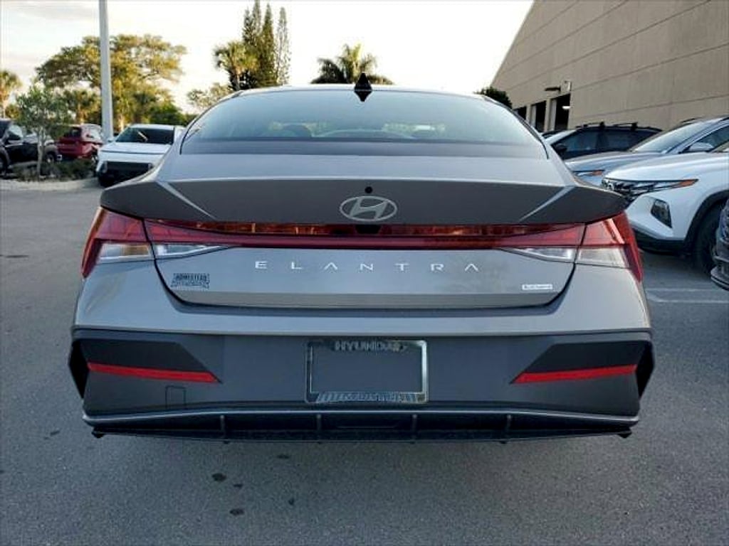 Certified 2024 Hyundai Elantra Hybrid Blue Sedan