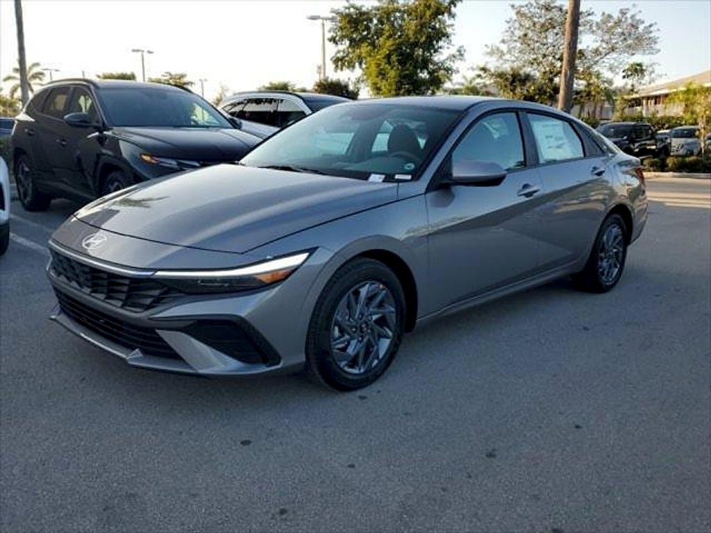Certified 2024 Hyundai Elantra Hybrid Blue Sedan