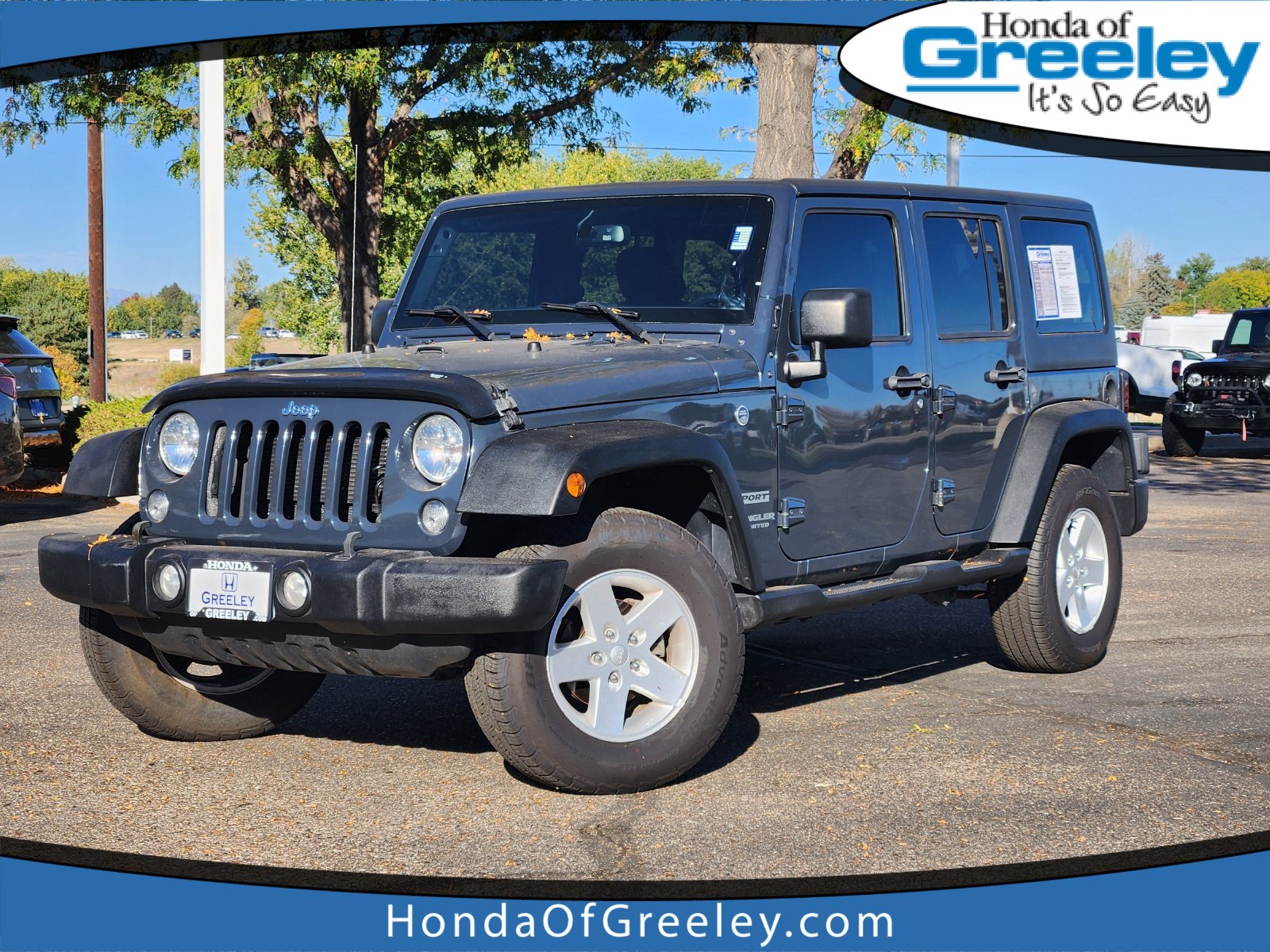 Used 2017 Jeep Wrangler Unlimited Sport SUV