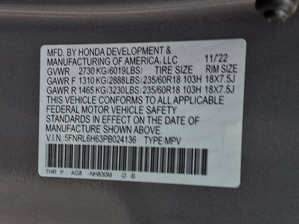 2023 Honda Odyssey EX-L - Photo 26