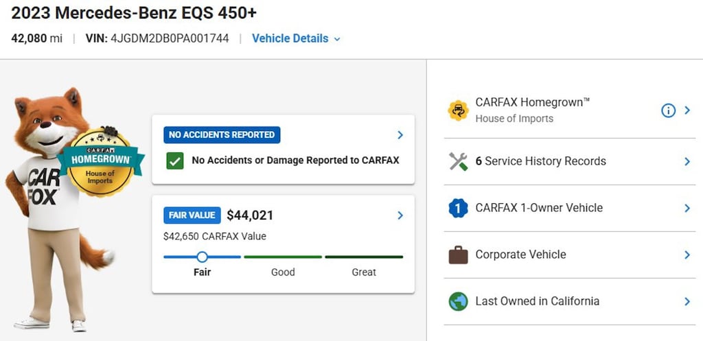 Certified 2023 Mercedes-Benz EQS SUV