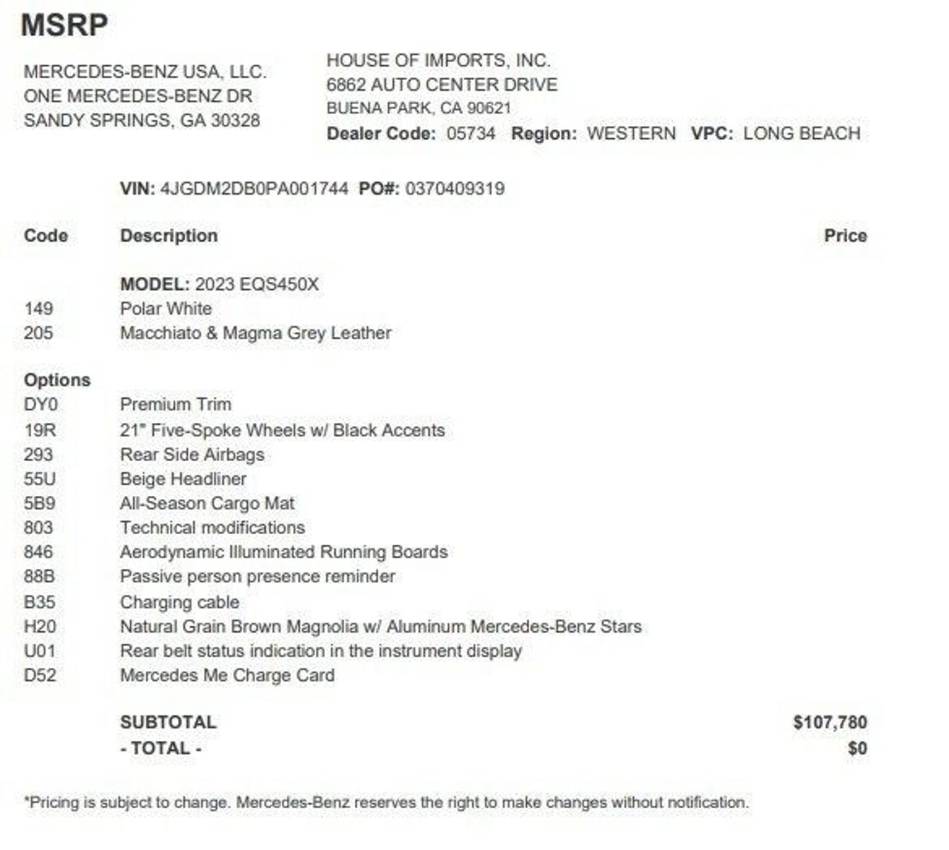 Certified 2023 Mercedes-Benz EQS SUV