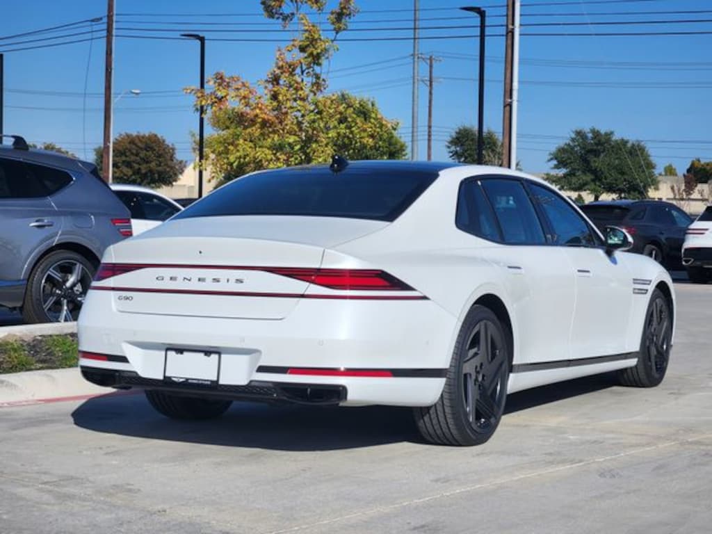 New 2026 Genesis G90 3.5T E-SC Mhev Prestige Black Sedan