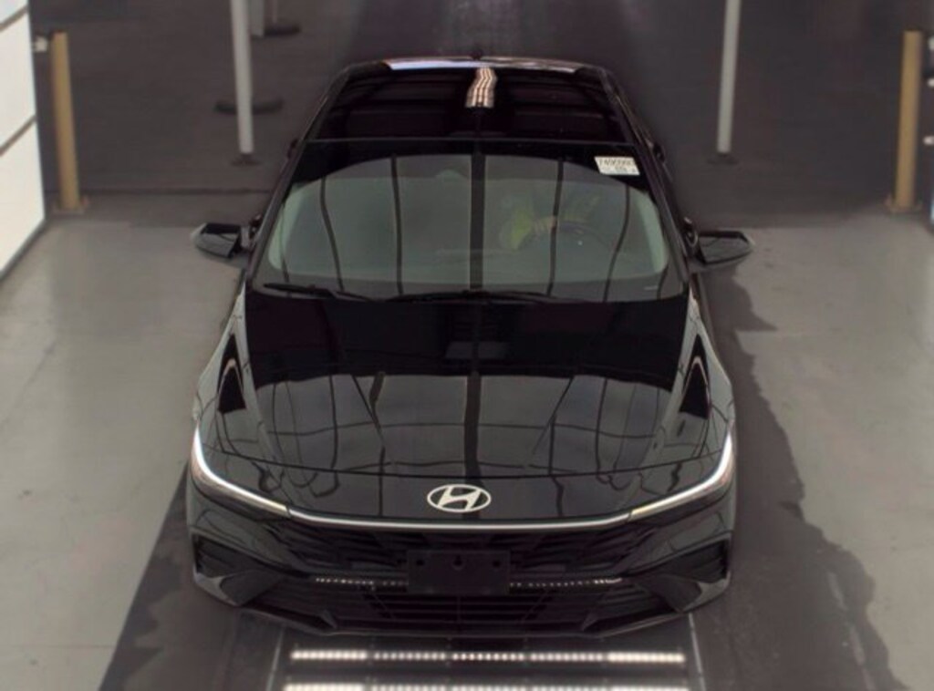 Certified 2025 Hyundai Elantra Hybrid Blue Sedan