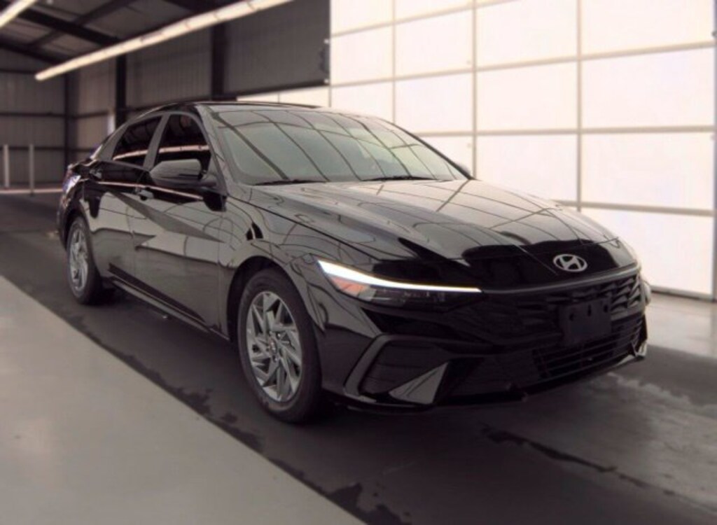 Certified 2025 Hyundai Elantra Hybrid Blue Sedan