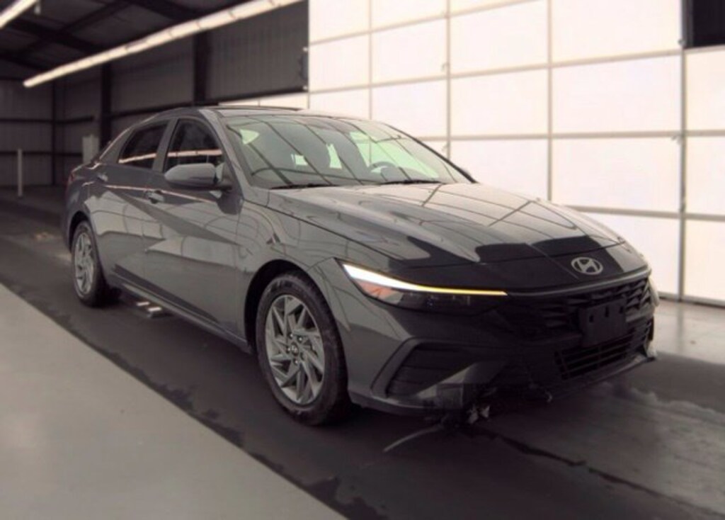Certified 2025 Hyundai Elantra Hybrid Blue Sedan