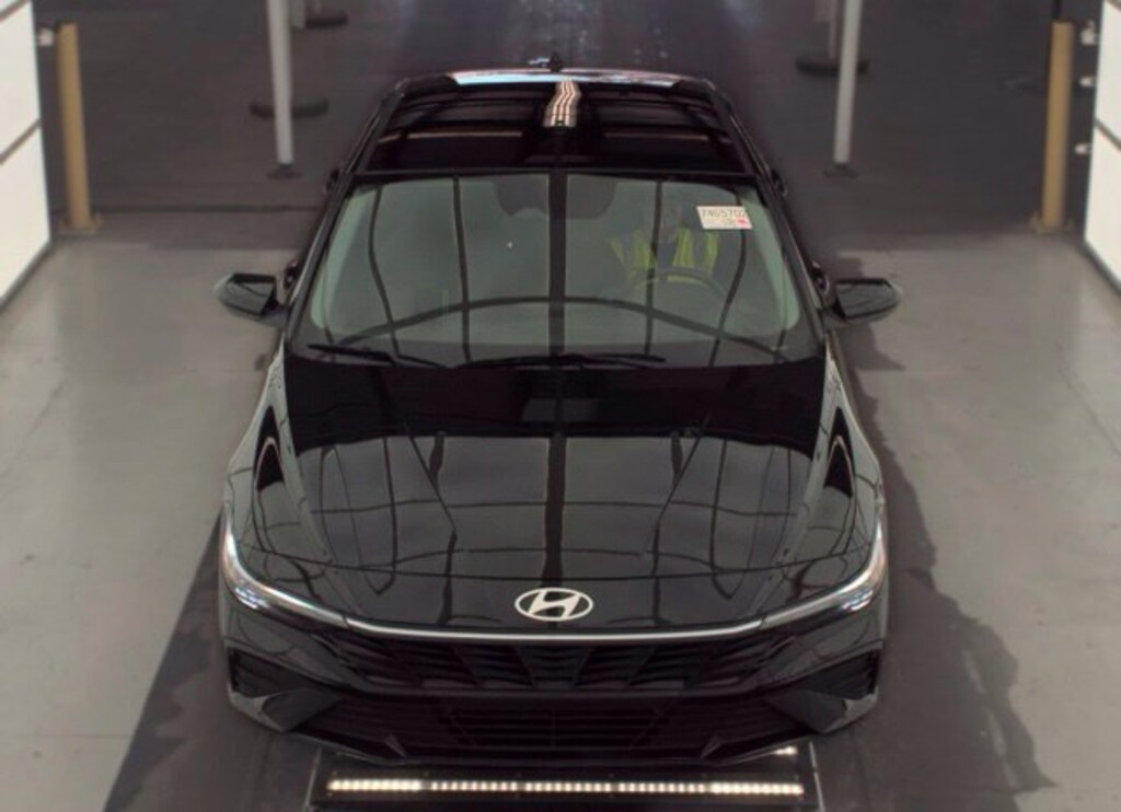 Certified 2025 Hyundai Elantra Hybrid Blue Sedan