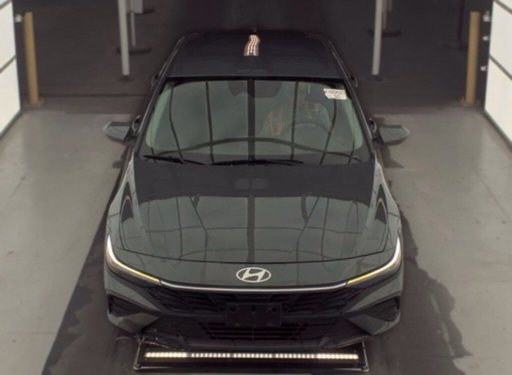 Certified 2025 Hyundai Elantra Hybrid Blue Sedan