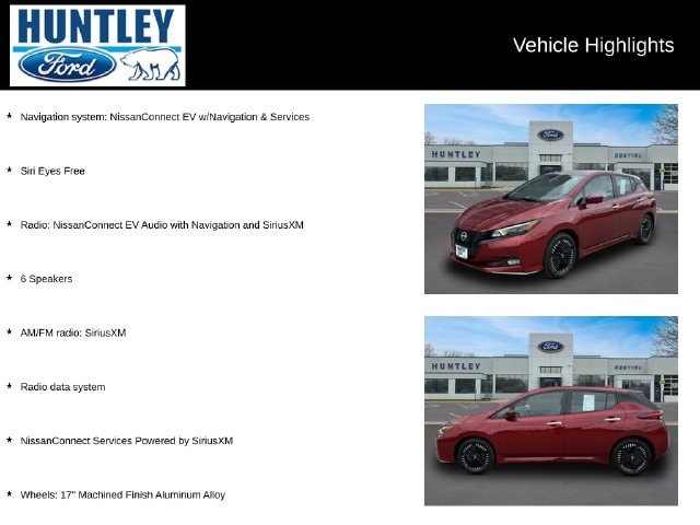 Used 2025 Nissan Leaf SV PLUS with VIN 1N4CZ1CV8SC560078 for sale in Huntley, IL
