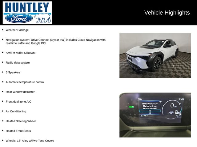 Used 2023 Toyota bZ4X XLE with VIN JTMABACA9PA023497 for sale in Huntley, IL