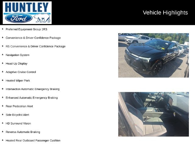 Used 2024 Chevrolet Blazer EV RS with VIN 3GNKDCRJ4RS196256 for sale in Huntley, IL