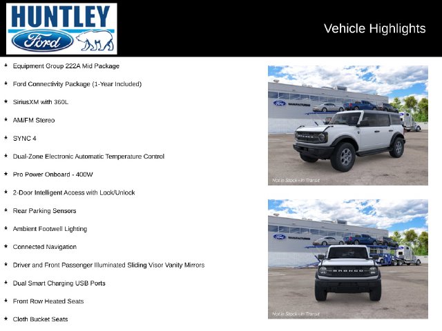 New 2026 Ford Bronco Big Bend SUV