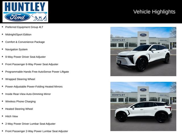 Used 2025 Chevrolet Blazer EV LT with VIN 3GNKDGRJ4SS199493 for sale in Huntley, IL