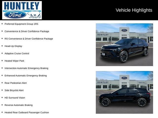 Used 2024 Chevrolet Blazer EV RS with VIN 3GNKDCRJXRS145523 for sale in Huntley, IL