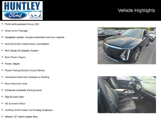 Used 2024 Cadillac LYRIQ Luxury 2 with VIN 1GYKPRRLXRZ107095 for sale in Huntley, IL