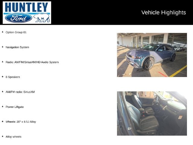 Used 2025 Hyundai IONIQ 5 Limited with VIN 7YAKRDDC2SY004672 for sale in Huntley, IL