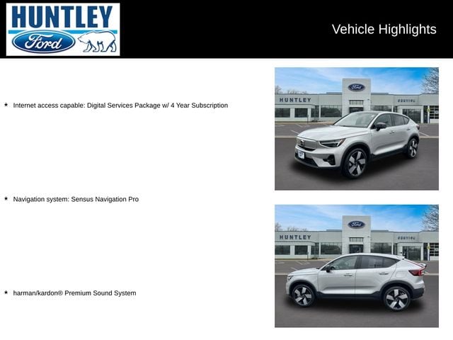 Used 2023 Volvo C40 Ultimate with VIN YV4ED3GM5P2059447 for sale in Huntley, IL