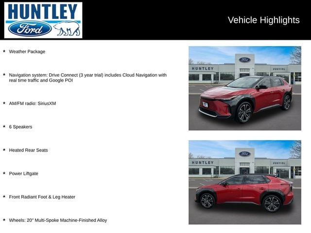 Used 2023 Toyota bZ4X Limited with VIN JTMABACA1PA028855 for sale in Huntley, IL