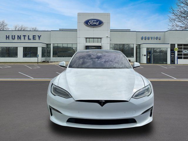 Used 2021 Tesla Model S Plaid with VIN 5YJSA1E68MF443285 for sale in Huntley, IL