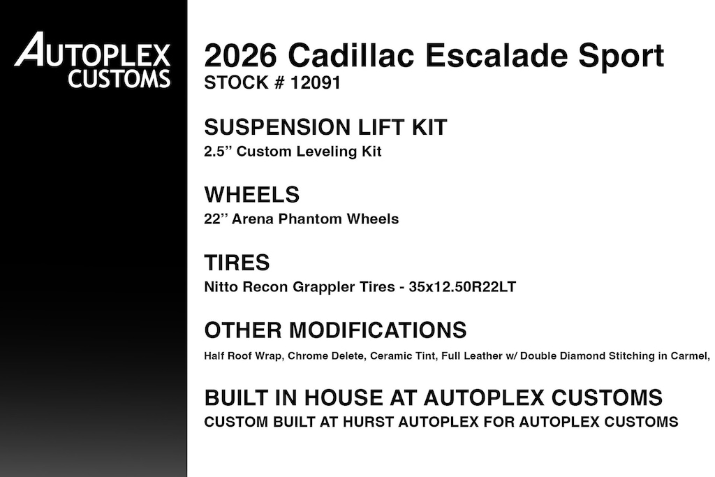 Used 2026 Cadillac Escalade Sport SUV