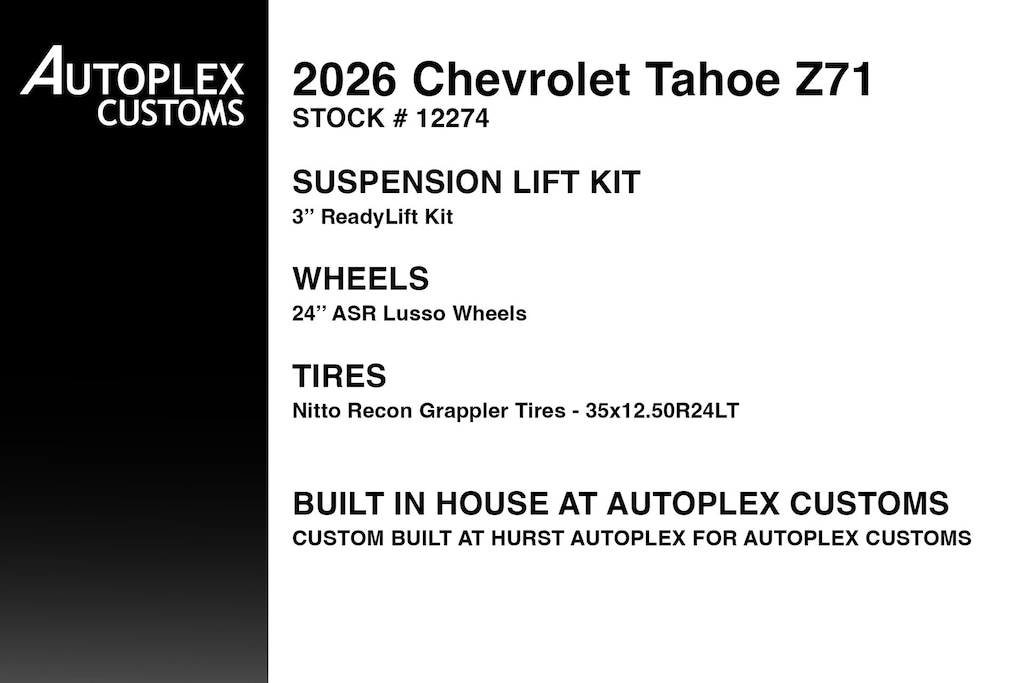 Used 2026 Chevrolet Tahoe Z71 SUV
